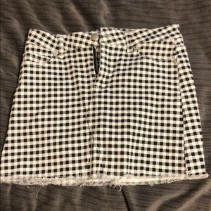 gingham skirt